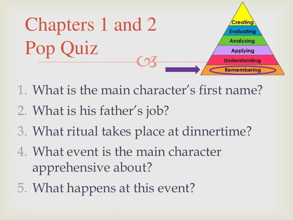 The Giver Chapter 5 Questions