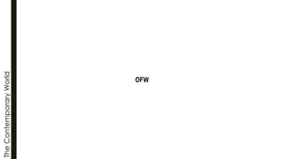 The
Contemporary
World
OFW
 