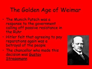 The Golden Age Of Weimar | PPT