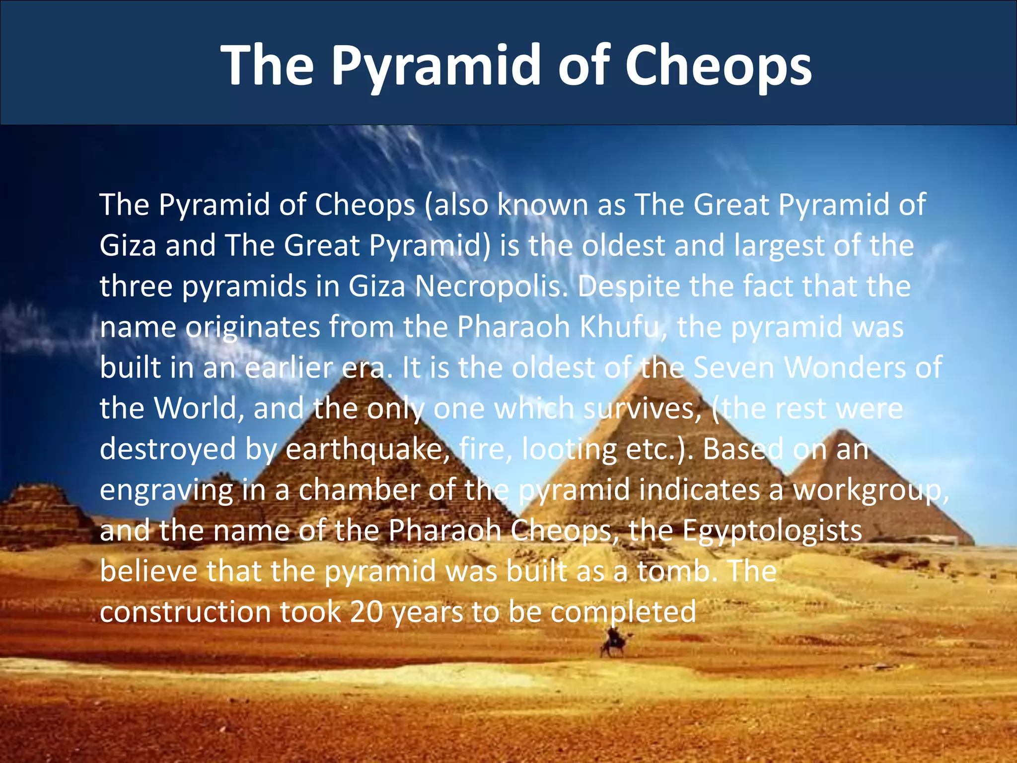 The great pyramid of cheops | PPTX