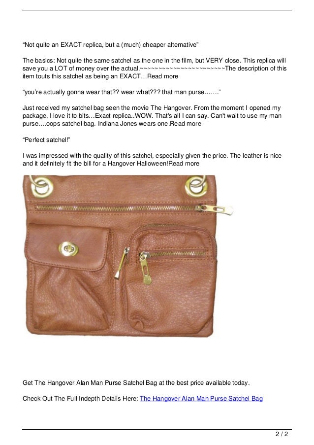 man purse hangover