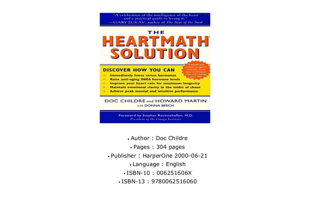 Download The HeartMath Solution The Institute of HeartMath s