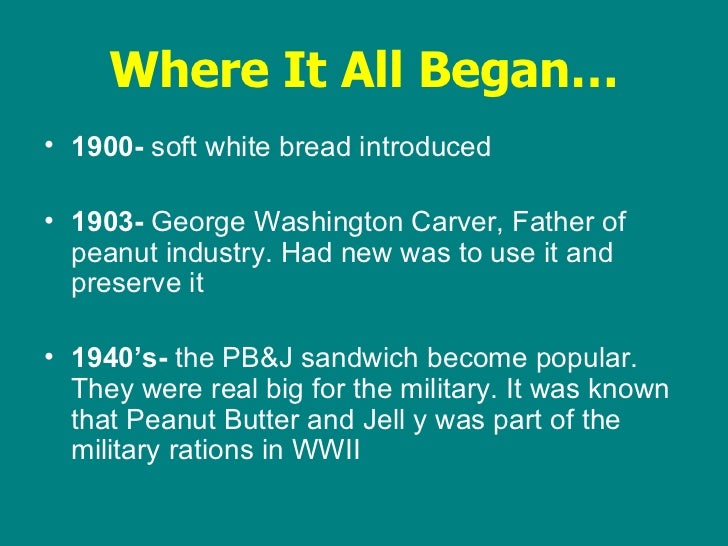 The historyofpeanutbutterandjelly