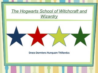 The Hogwarts School of Witchcraft and Wizardry Draco Dormiens Nunquam Titillandus 
