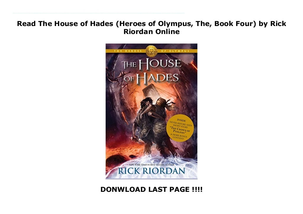 Read The House of Hades (Heroes of Olympus, The, Book Four) by Rick