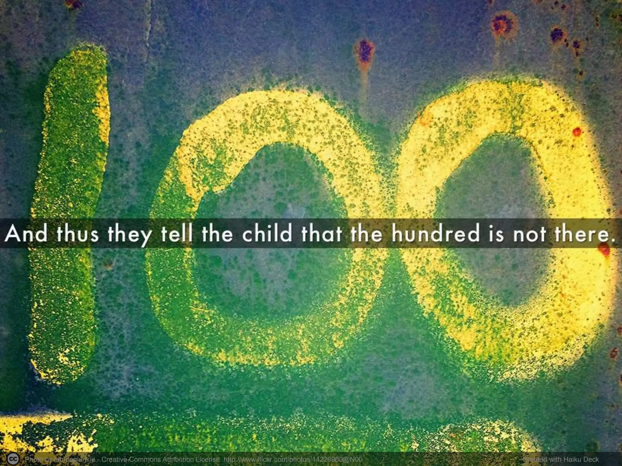 Photo by lamdogjunkie - Creative Commons Attribution License http://www.flickr.com/photos/14226960@N00 Created with Haiku Deck 
 