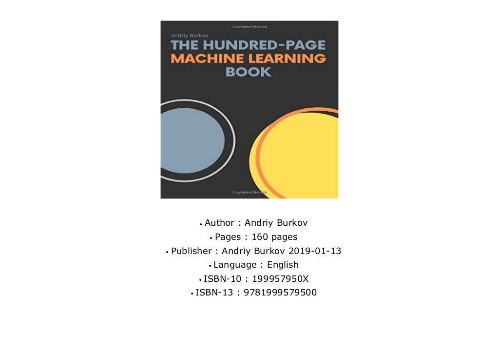 [NEW RELEASES]The Hundred-Page Machine Learning Book |E-BOOKS library