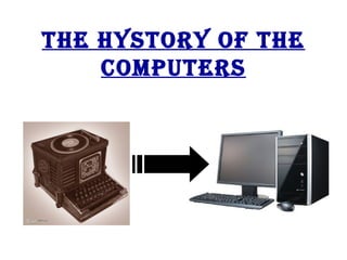THE HYSTORY OF THE COMPUTERS 