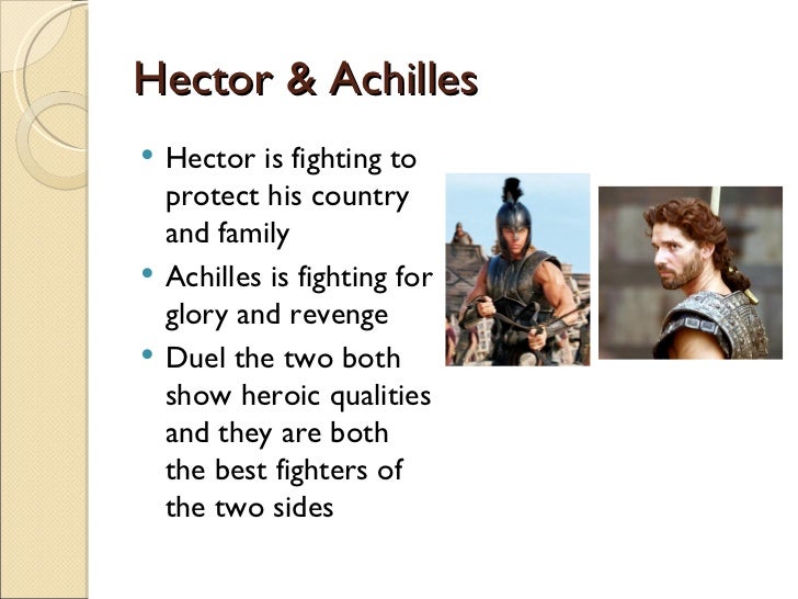 What are the differences and similarities between Achilles and Hector?