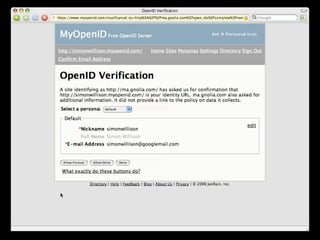 The Implications of OpenID