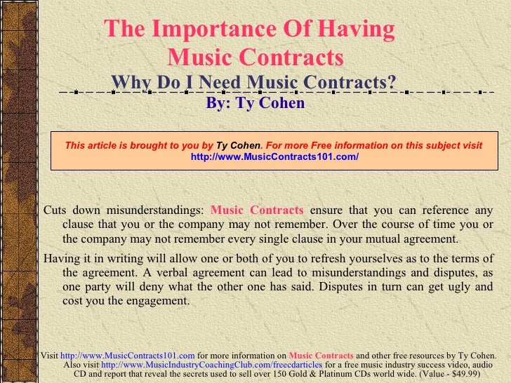 Music Contracts