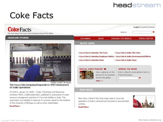 Coke Facts http://www.cokefacts.org/ 