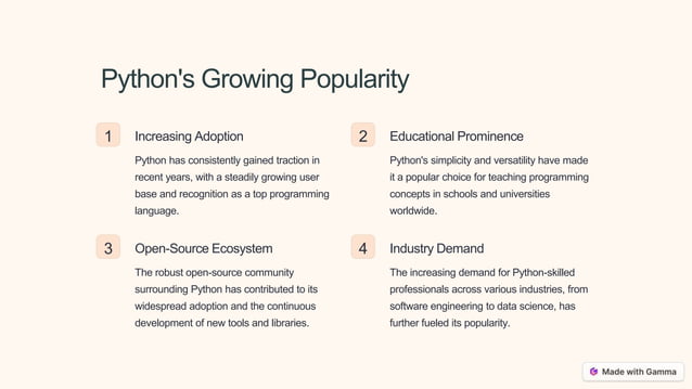 Unleashing the Power of Python: A Beginner's Guide | PPTX | Programming ...