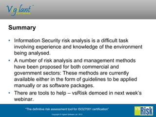 The Importance Of Information Security Risk Management