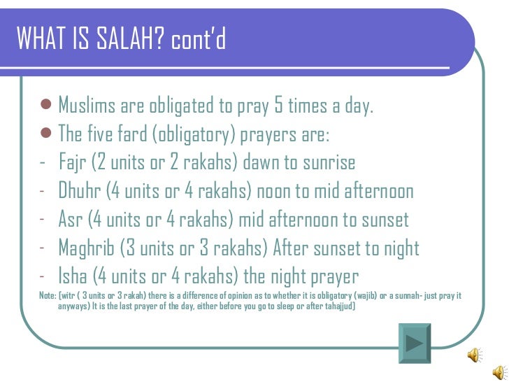 The Importance Of Salah