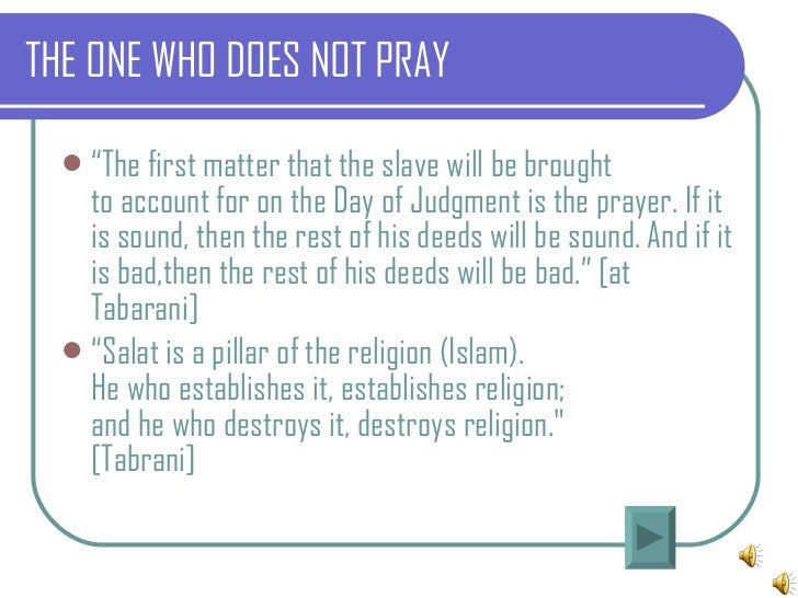 The Importance Of Salah