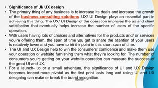 The Importance of UI/UX Design | PPTX