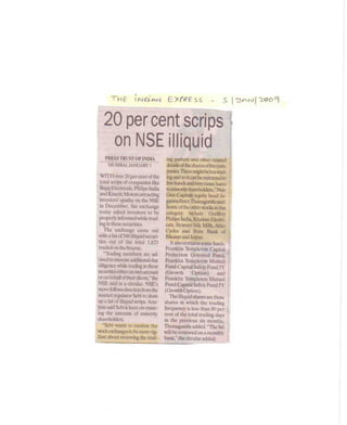 The Indian Express Jan 6, 2009
