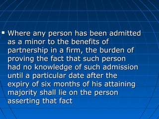  Where any person has been admittedWhere any person has been admitted
as a minor to the benefits ofas a minor to the bene...
