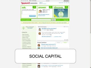 SOCIAL CAPITAL
 