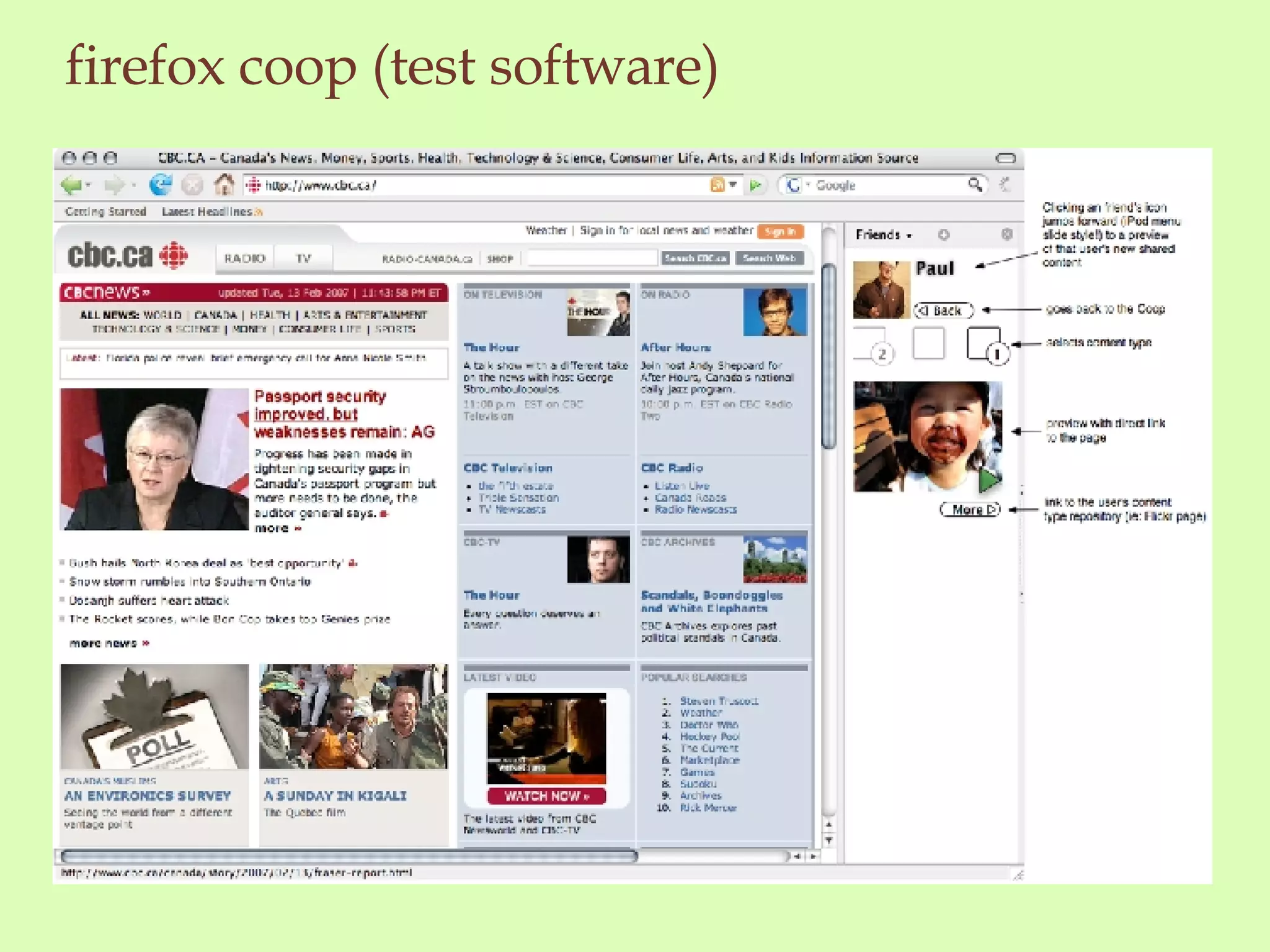 firefox coop (test software) 