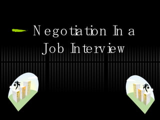 Negotiation In a Job Interview 