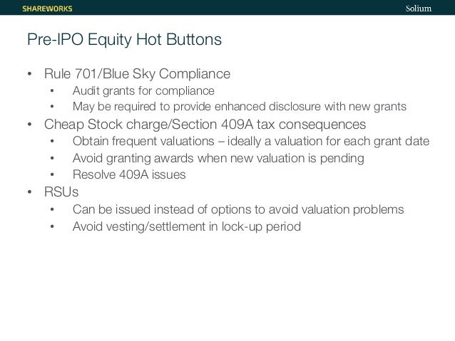 How to value stock options pre-ipo