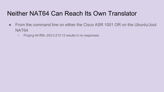 The Ipv6 Only Network