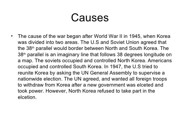 causes of the korean war