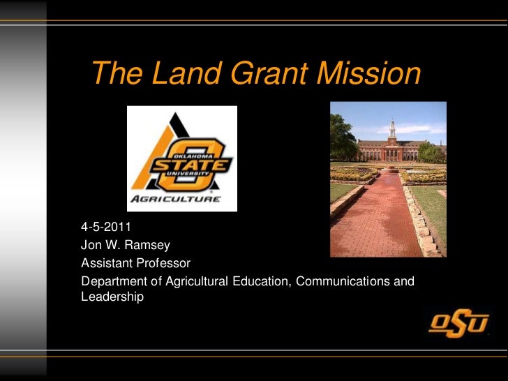 The Land Grant Mission