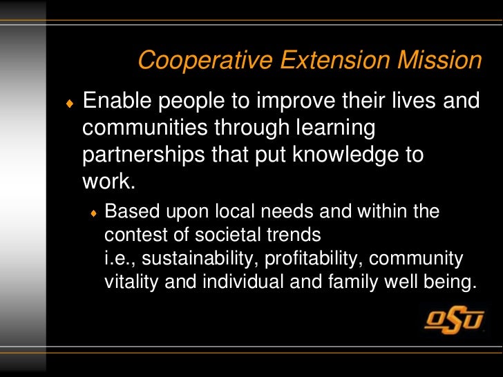 The Land Grant Mission