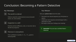 Architect Math Patterns Exploring Mathematical Patterns: From Sequences to Fibonacci in Nature ...