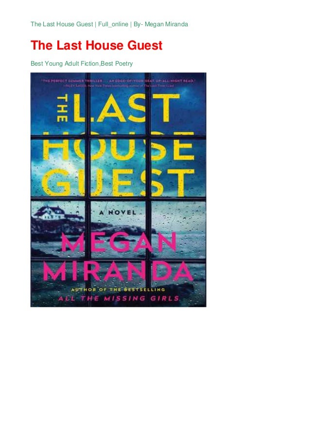 The Last House Guest By Megan Miranda