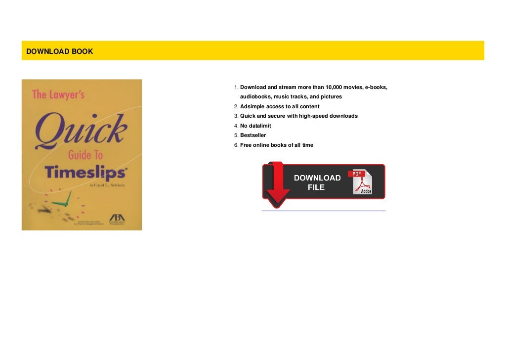PDF The Lawyer S Quick Guide To Timeslips pdf-the-lawyer-s-quick-guide-to-timeslips