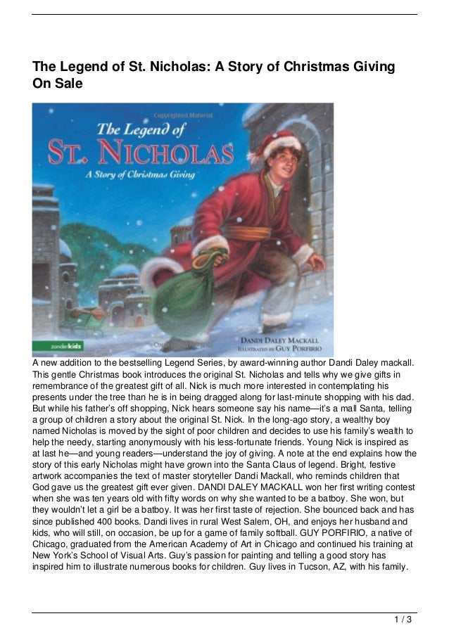 story st the legend of st nicholas a story of giving on story st the legend of st nicholas a story of giving on