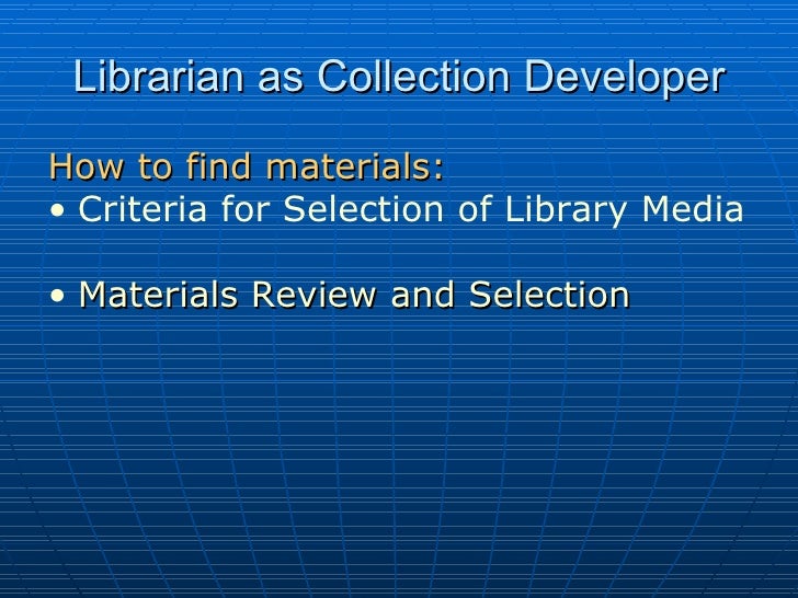 The Library Collection