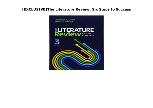 the literature review six steps to success 3rd edition pdf