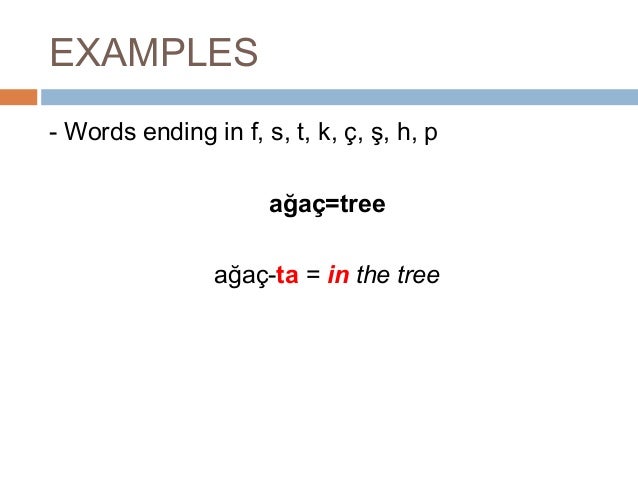 The Locative Case In Turkish