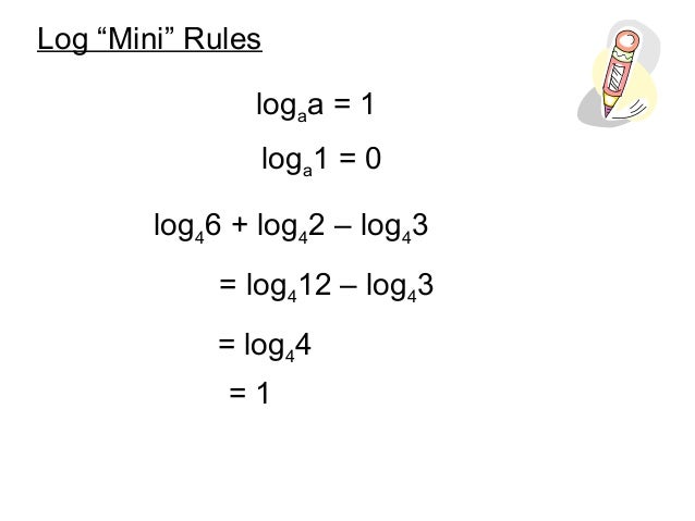 The log rules