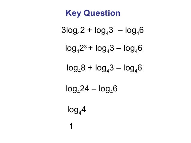 The log rules