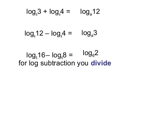 The log rules