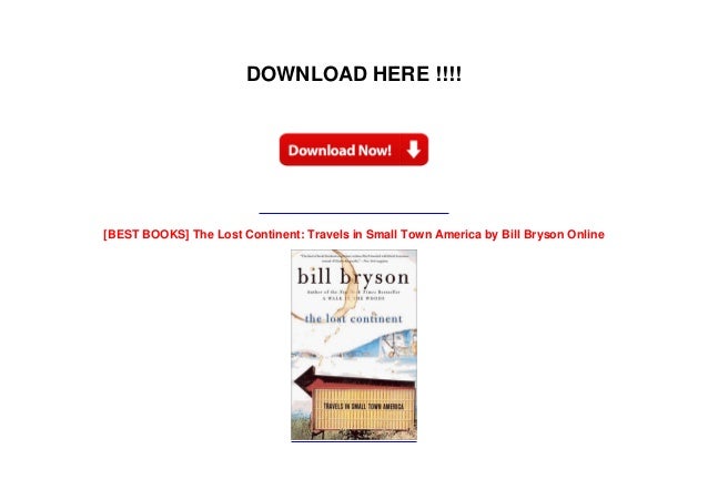 Best Books The Lost Continent Travels In Small Town America By Bi
