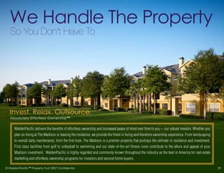 The Madison -- Orlando, Florida  -- Real Estate Investment Marketing