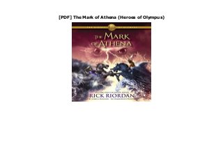 [PDF] The Mark of Athena (Heroes of Olympus)
The Mark of Athena (Heroes of Olympus) by Rick Riordan none Download Click This Link https://junglesor.blogspot.my/?book=0449014509
 