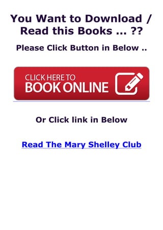 PDF] Bækur The Mary Shelley Club