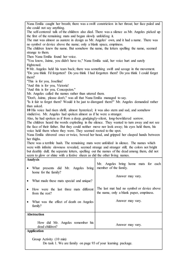 The mats lesson plan | DOCX