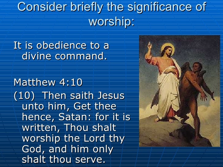 The Meaning Of Worship