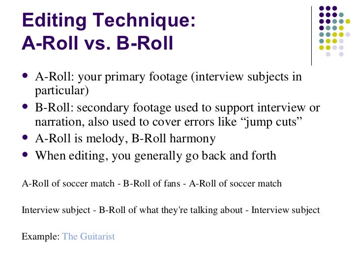 b roll example