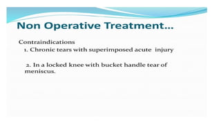 Meniscus Injury and Management PPT slides | PPTX