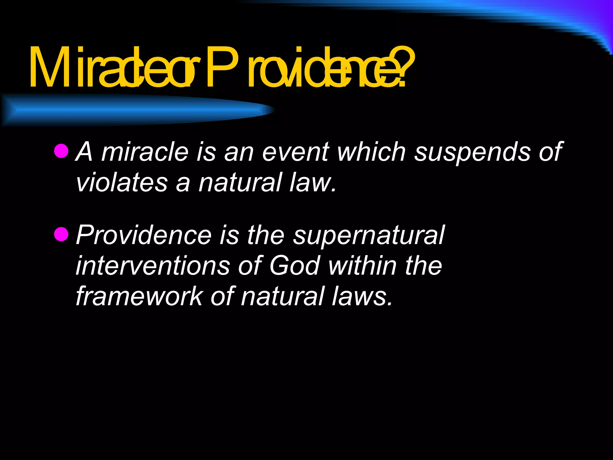 Miracle